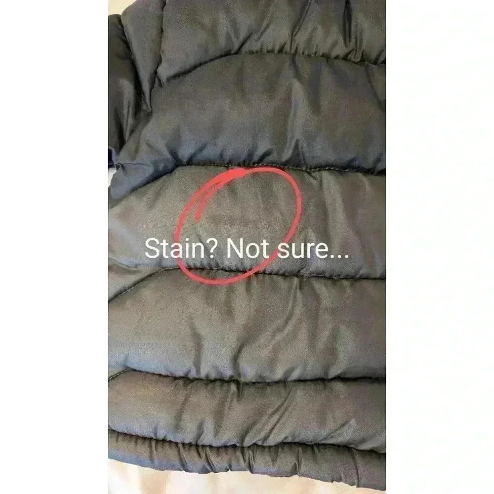 Vertical '9 Boys Lined Puffer Jacket Siz 18 Months Gray Red Hooded Pockets EUC - Picture 10 of 11
